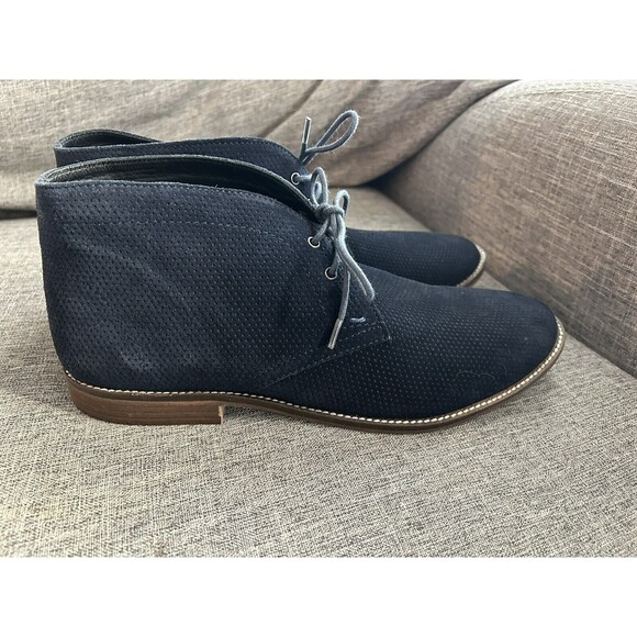Ben Sherman Gabe Chukka Boots Mens Size 10 Navy Suede Preppy Ankle Boots - Picture 1 of 9